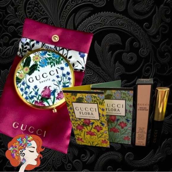 Gucci Flora Beauty Set : Pocket Mirror, Fragrances & Mascara. - Picture 5 of 6